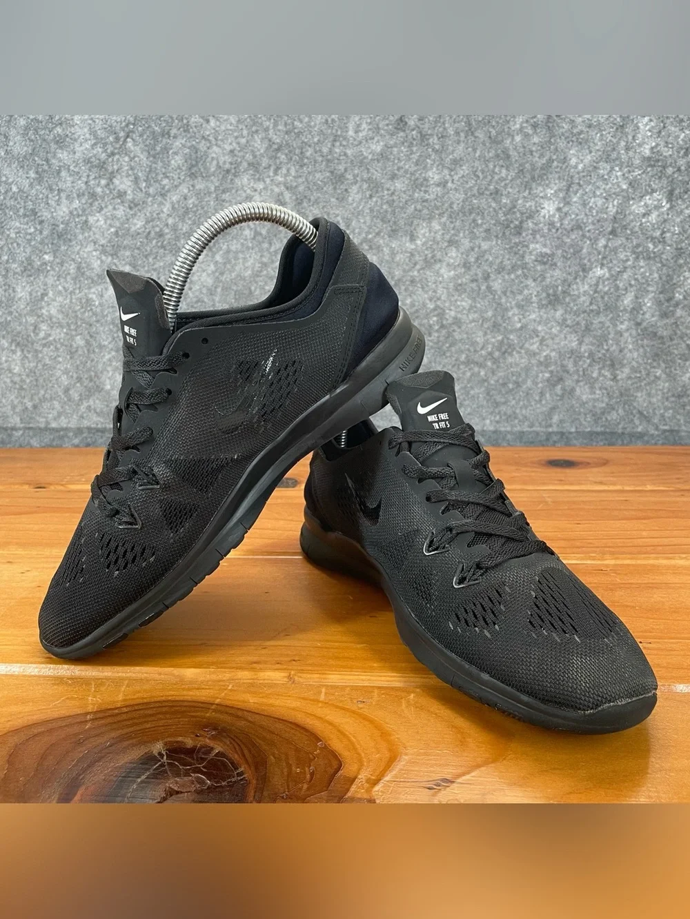 Nike Free 5.0 TR Fit 5 Shoes Womens‎ Size 7.5 Triple Black Running Comfort Gym